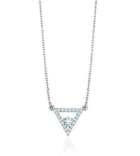 Load image into Gallery viewer, TRIANGLE DIAMOND NECKLACE (0.27CTW) 14K Gold
