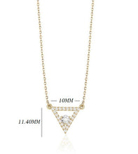 Load image into Gallery viewer, TRIANGLE DIAMOND NECKLACE (0.27CTW) 14K Gold
