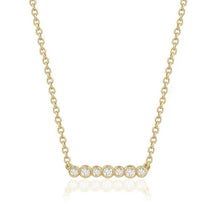 Load image into Gallery viewer, BEZELINA BAR PENDANT (0.25CTW) 14K Gold
