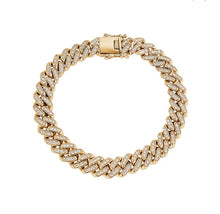 Load image into Gallery viewer, CUBAN LINK DIAMOND BRACELET DIAMOND 14K 8MM (1.50 Ctw)

