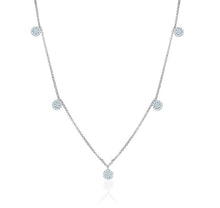 Load image into Gallery viewer, DANGLING ROUND DIAMOND NECKLACE (0.40CTW) 14K Gold
