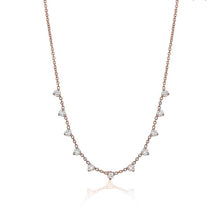 Load image into Gallery viewer, 3 PRONG DIAMOND NECKLACE (0.60CTW) 14K Gold

