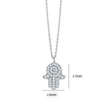 Load image into Gallery viewer, LARGE HAMSA DIAMOND NECKLACE (0.47CTW) 14K Gold
