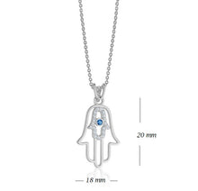 Load image into Gallery viewer, HAMSA NECKLACE (0.10CTW) 14K Gold
