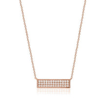 Load image into Gallery viewer, DIAMOND BAR NECKLACE (0.32CTW) 14K Gold
