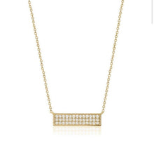 Load image into Gallery viewer, DIAMOND BAR NECKLACE (0.32CTW) 14K Gold
