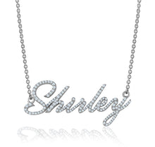 Load image into Gallery viewer, Personalized CUSTOM NAME DIAMOND NECKLACE  in 10K or 14K Gold (0.80ctw)
