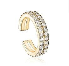 Load image into Gallery viewer, DOUBLE ROW DIAMOND EAR CUFF (0.25CTW) 14K Gold
