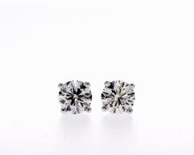 Load image into Gallery viewer, 14K LAB CREATED DIAMOND STUD EARRINGS (0.50CTW-2.00CTW)
