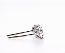 Load image into Gallery viewer, 14K LAB CREATED DIAMOND STUD EARRINGS (0.50CTW-2.00CTW)
