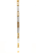 Load image into Gallery viewer, 10K Yellow Gold Bracelet for Women Solid (pavé)
