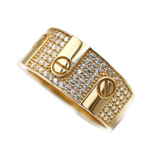 Load image into Gallery viewer, Men's Rings in Yellow 10K Gold (micro pavé)
