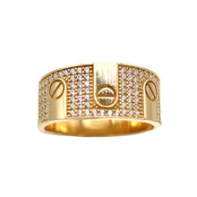 Load image into Gallery viewer, Men's Rings in Yellow 10K Gold (micro pavé)
