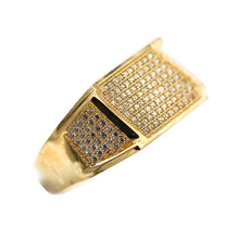 Load image into Gallery viewer, Men's Rings in Yellow 10K Gold (micro pavé)
