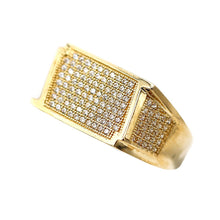 Load image into Gallery viewer, Men's Rings in Yellow 10K Gold (micro pavé)
