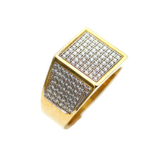 Load image into Gallery viewer, Men's Rings in Yellow 10K Gold (micro pavé)
