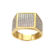 Load image into Gallery viewer, Men's Rings in Yellow 10K Gold (micro pavé)
