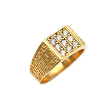Load image into Gallery viewer, Men's Rings in Yellow 10K Gold (micro pavé)
