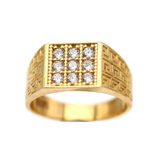 Load image into Gallery viewer, Men's Rings in Yellow 10K Gold (micro pavé)
