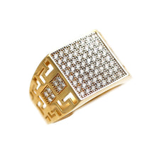 Load image into Gallery viewer, Men's Rings in Yellow 10K Gold (micro pavé)

