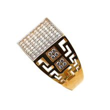 Load image into Gallery viewer, Men's Rings in Yellow 10K Gold (micro pavé)
