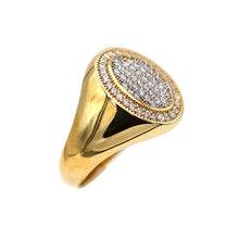 Load image into Gallery viewer, Men's Rings in Yellow 10K Gold (micro pavé)
