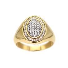 Load image into Gallery viewer, Men's Rings in Yellow 10K Gold (micro pavé)

