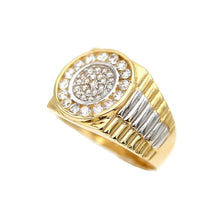 Load image into Gallery viewer, Men's Rings in Yellow 10K Gold (micro pavé)
