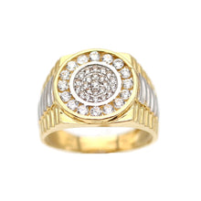 Load image into Gallery viewer, Men's Rings in Yellow 10K Gold (micro pavé)
