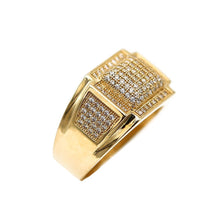 Load image into Gallery viewer, Men's Rings in Yellow 10K Gold (micro pavé)
