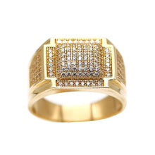 Load image into Gallery viewer, Men's Rings in Yellow 10K Gold (micro pavé)
