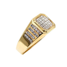 Load image into Gallery viewer, Men's Rings in Yellow 10K Gold (micro pavé)
