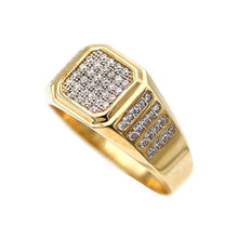 Load image into Gallery viewer, Men's Rings in Yellow 10K Gold (micro pavé)
