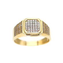 Load image into Gallery viewer, Men's Rings in Yellow 10K Gold (micro pavé)
