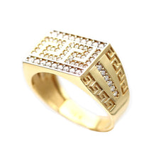Load image into Gallery viewer, Men's Rings in Yellow 10K Gold (micro pavé)
