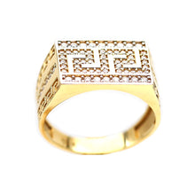 Load image into Gallery viewer, Men's Rings in Yellow 10K Gold (micro pavé)
