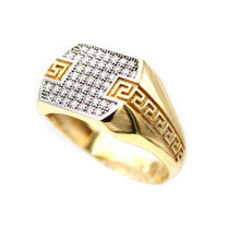 Load image into Gallery viewer, Men's Rings in Yellow 10K Gold (micro pavé)
