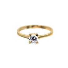 Load image into Gallery viewer, Women's Rings in Yellow 10K Gold Solitaire
