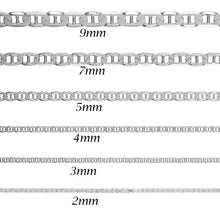Load image into Gallery viewer, Sterling Silver 3 mm Mariner Bracelet
