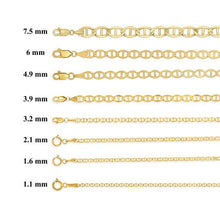 Load image into Gallery viewer, 10k Gold 3.5 mm Mariner Bracelet
