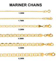 Load image into Gallery viewer, 10K Yellow Gold MARINER Chain 4.0mm
