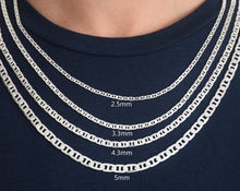 Load image into Gallery viewer, Sterling Silver 3 mm Mariner Chain
