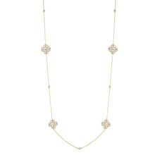 Load image into Gallery viewer, Silver 925 Yellow-Leaf Necklace Made with AAA-Zircon Round stones
