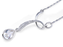 Load image into Gallery viewer, Stainless Steel Pear Pendant Made with Crystal from SWAROVSKI®-Crystal
