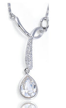Load image into Gallery viewer, Stainless Steel Pear Pendant Made with Crystal from SWAROVSKI®-Crystal
