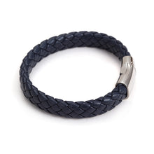 Load image into Gallery viewer, Fancy Stainless steel &amp; Leather Bracelet
