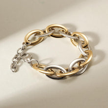 Charger l'image dans la galerie, Two Tone Oval Link Bracelet

