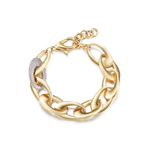 Charger l'image dans la galerie, OVAL CHAIN CZ BRACELET LOBSTER CLASP
