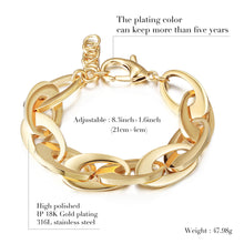 Charger l'image dans la galerie, Fancy Stainless steel OVAL LINKS Bracelet
