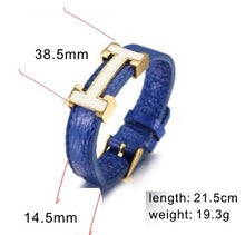 Charger l'image dans la galerie, Fancy Stainless steel &amp; Leather Bracelet
